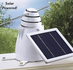 solar powered bird away device