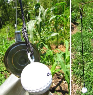 nylon rope as component of mechanical deer deterrent