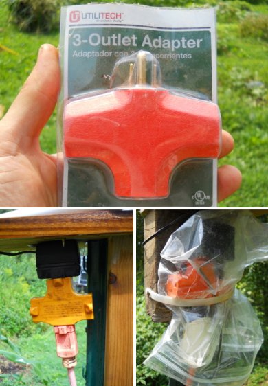 3 prong adapter outdoor style